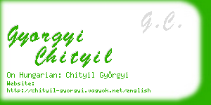 gyorgyi chityil business card