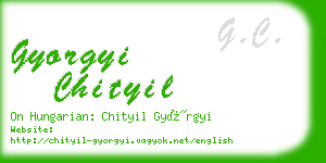 gyorgyi chityil business card